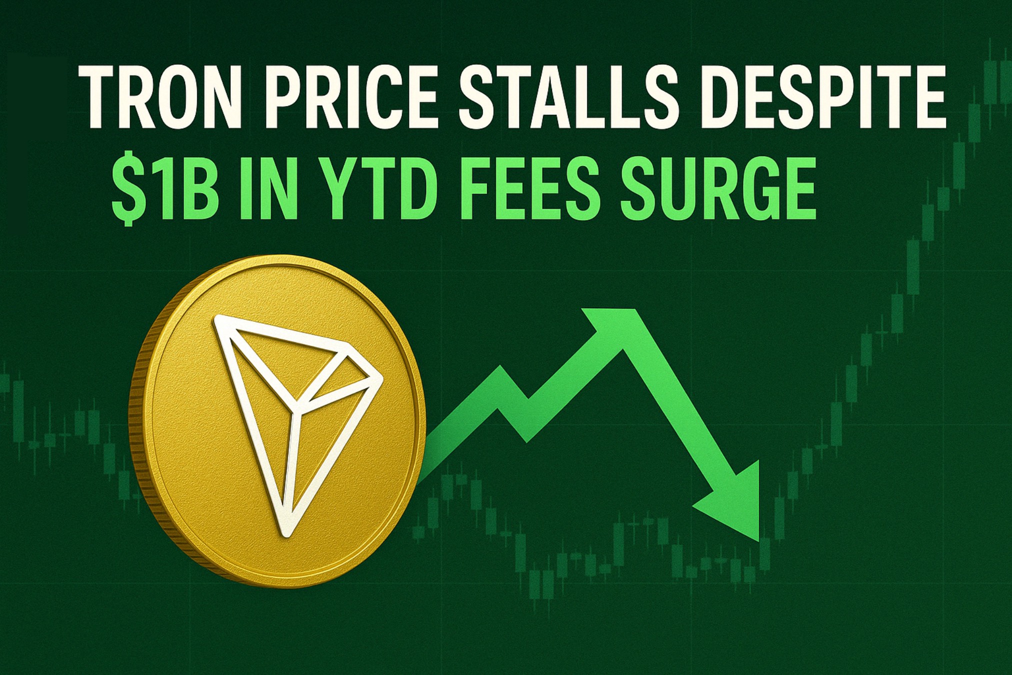 Tron Price Stalls Despite $1B in YTD Fees Surge