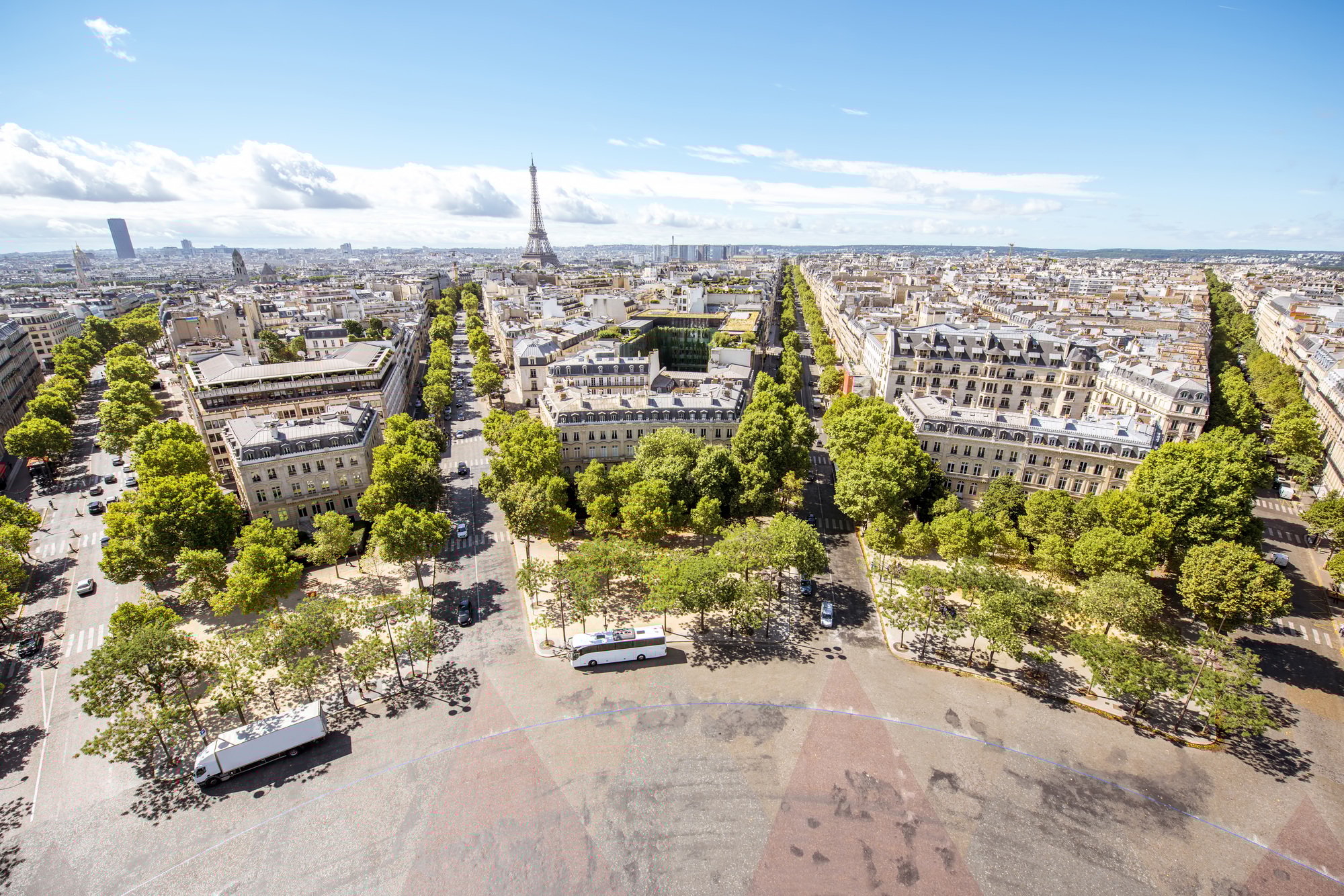 Cityscape view of Paris