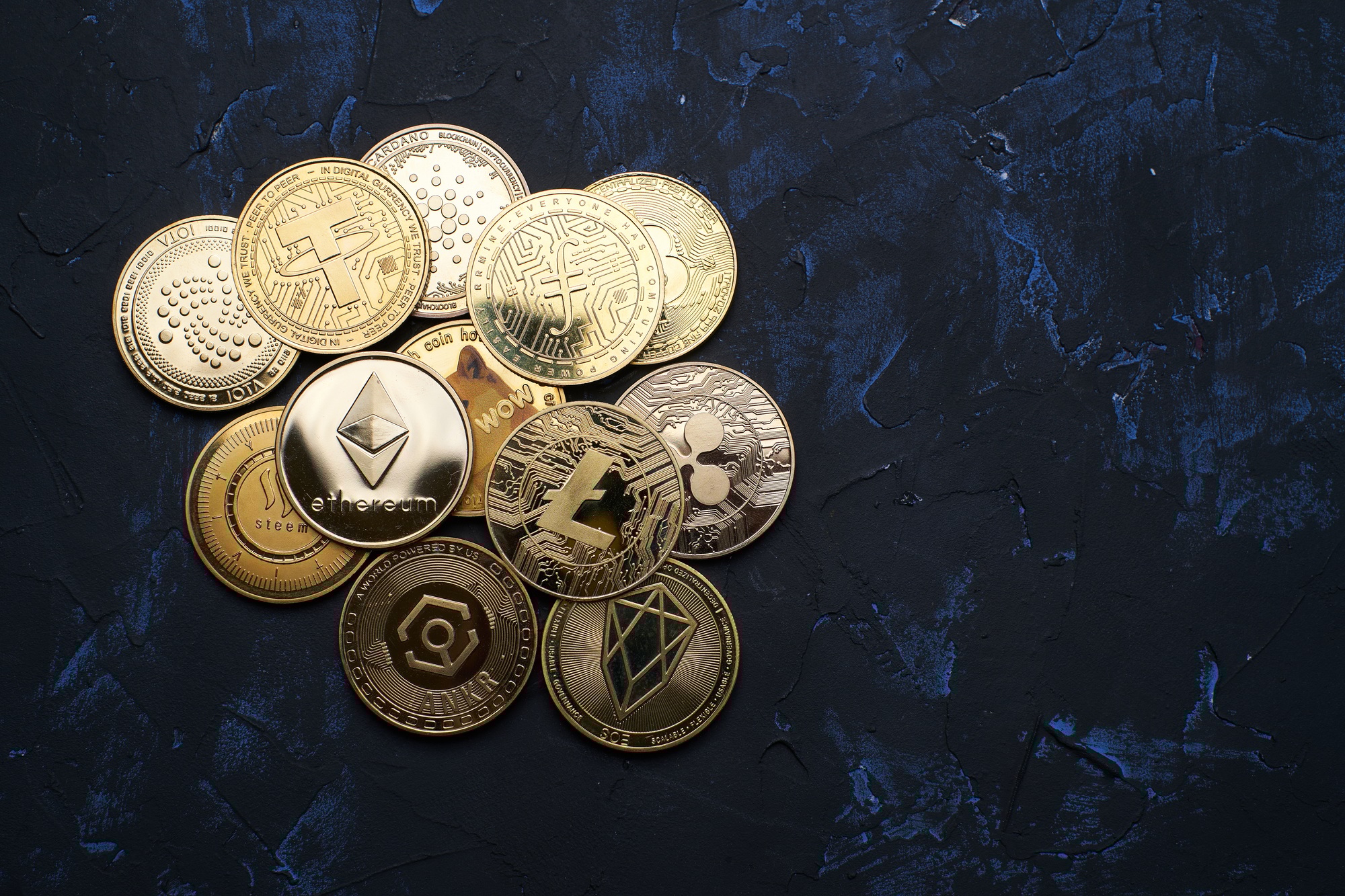 Varied cryptocurrencies